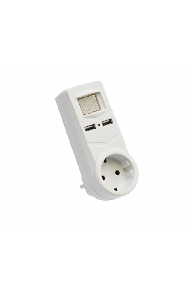 Троен щепсел 1 Suco + 2 USB и Switch - 2