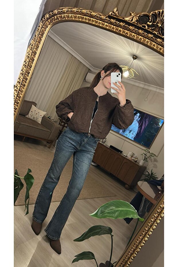 ZR MODEL İŞLEMELİ BOMBER CEKET - 4