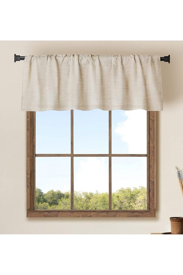 Buffalo Window Curtains (Solid Burlap) - 1