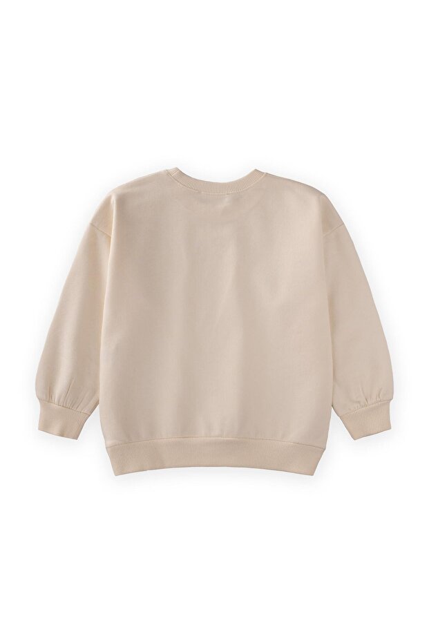 Pullu Sweatshirt 2-10 Yaş Ekru - 2