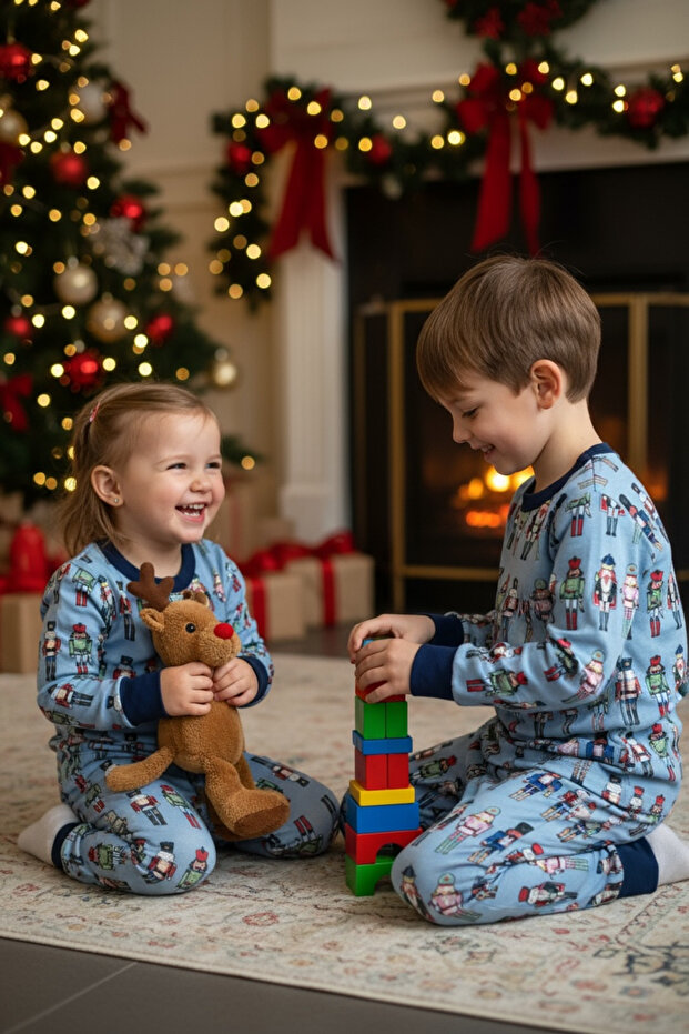 Çocuk yılbaşı pijama - 2