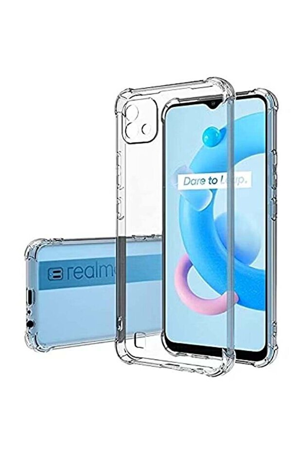 Case for Realme C11 2021 / C20 / C20A - Clear Soft Silicone Shockproof Bumper