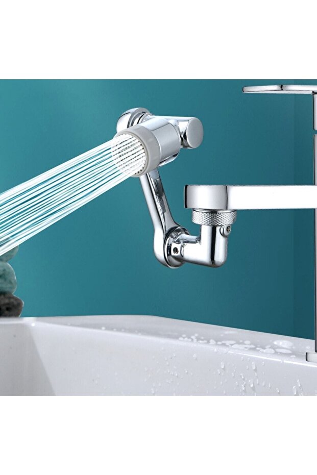 Chrome 1080 Degree Rotatable 2 Function Tap Tip Filter Tap Head - 5