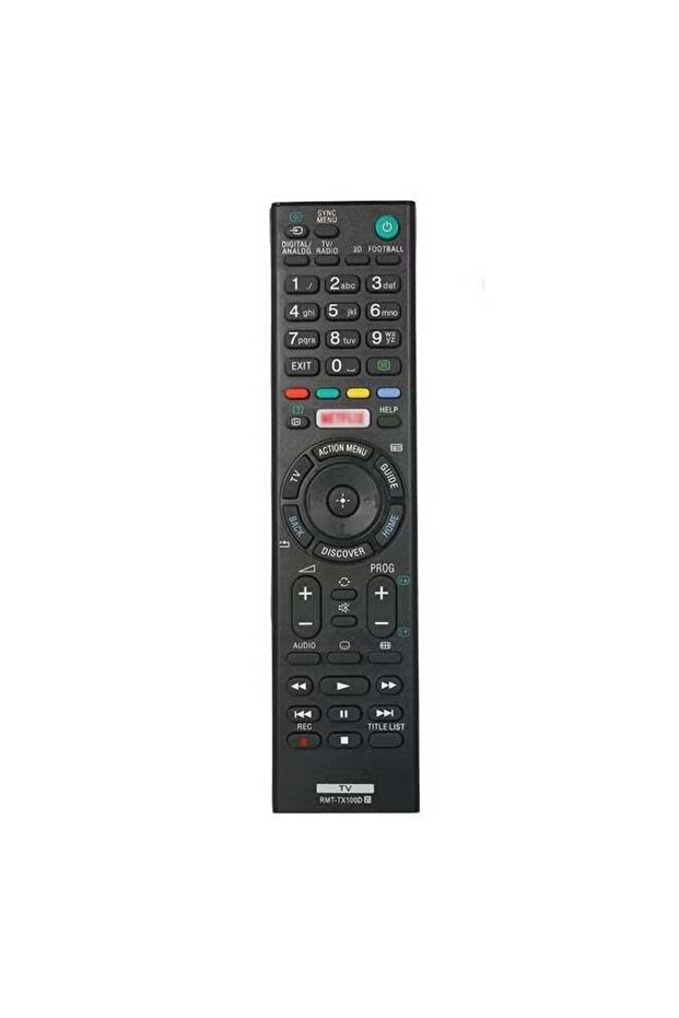 Replacement Remote Control for Sony TV - Portable, Easy to Grip, Black