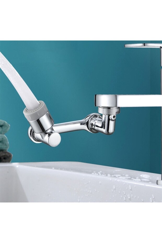 Chrome 1080 Degree Rotatable 2 Function Tap Tip Filter Tap Head - 4