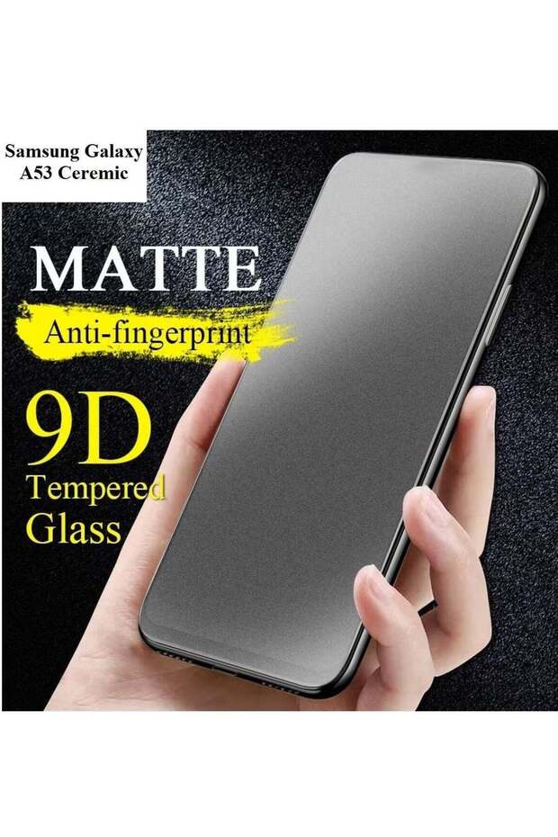 Matte Film Ceramic 9D Screen Protector for Samsung Galaxy A53 (Black/Clear)