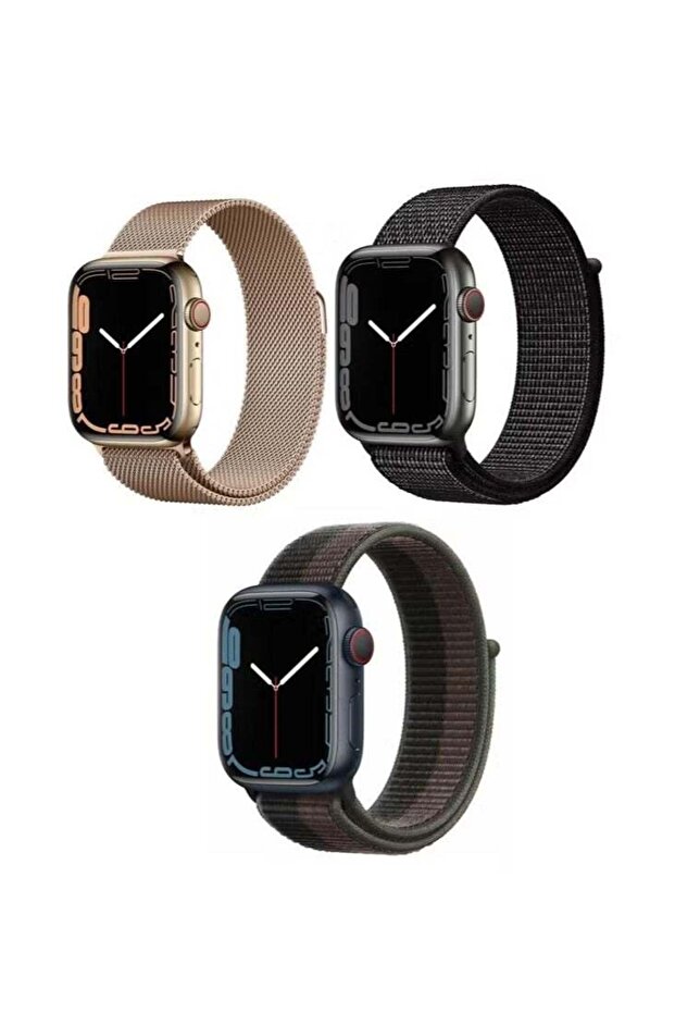3pcs Watchband Replacement for Apple Watch 41/40/38mm Series 8/7/6/5/4/SE