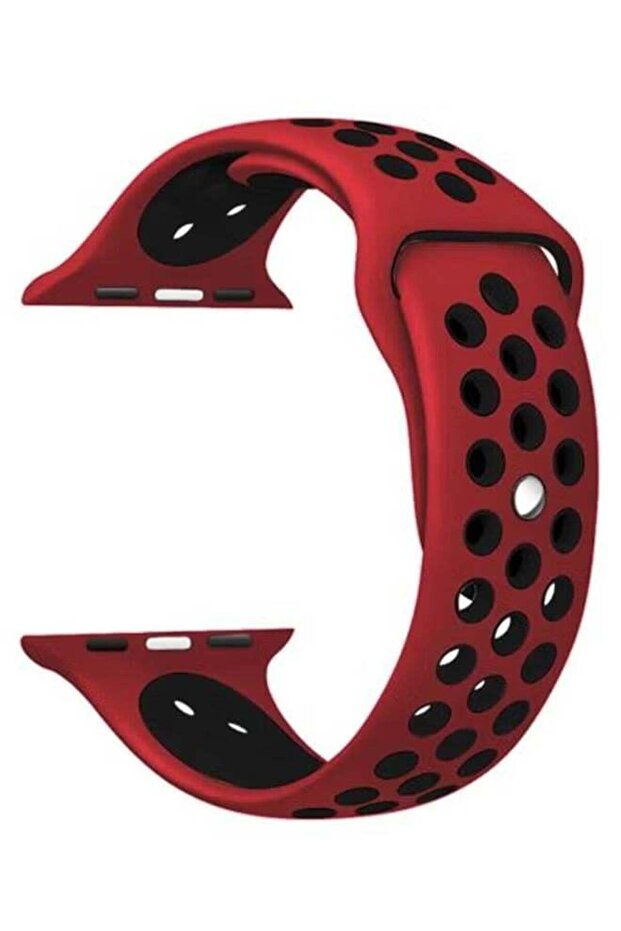 Dot Replacement Band For Apple Watch Series 5/4/3/2/1 Red/Black