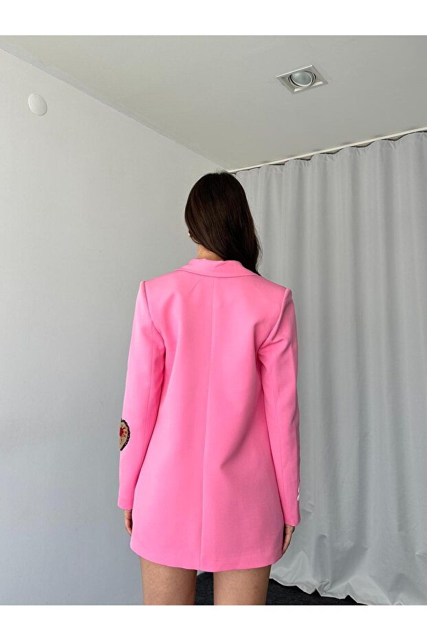 KADIN NAKIŞLI TASARIM CEKET - 9