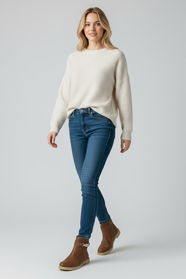 Kadın Taşlı Bootie & Bot - 2