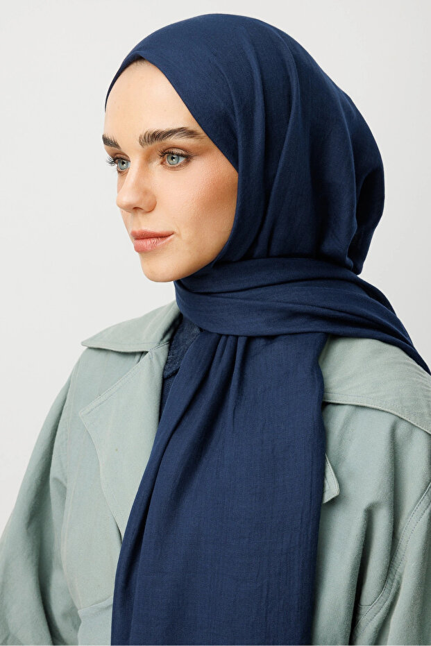 Navy Blue Dubai Shawl