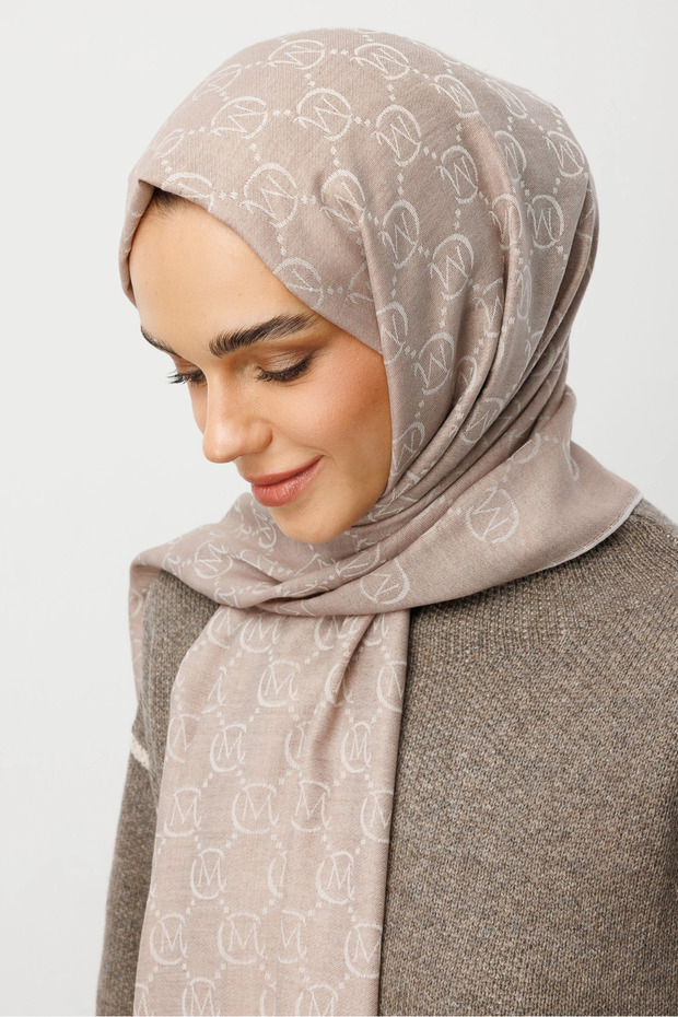 Soft Pembe Yün İpek Şal - 3