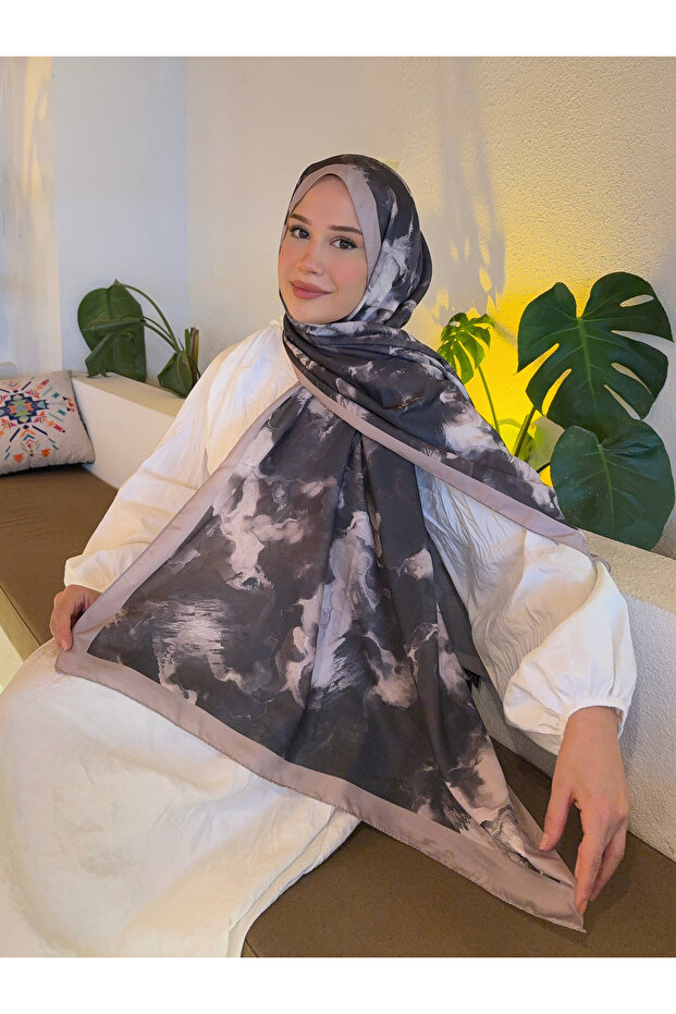 شال قطني ناعم منقوش من سلسلة مينا ps161