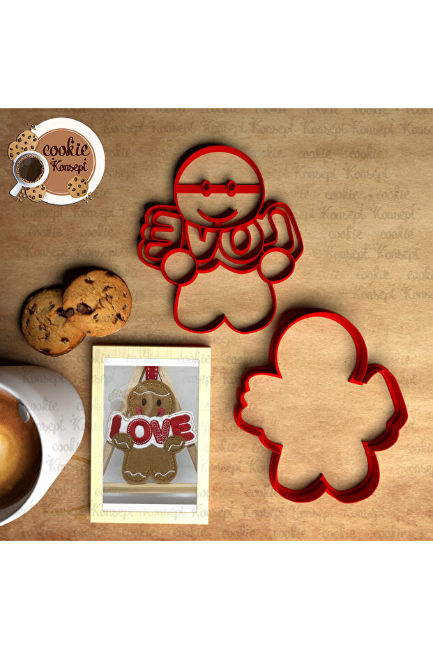 Gingerbread Love | Christmas Cookie, Dough and Clay Compatible Mold Set