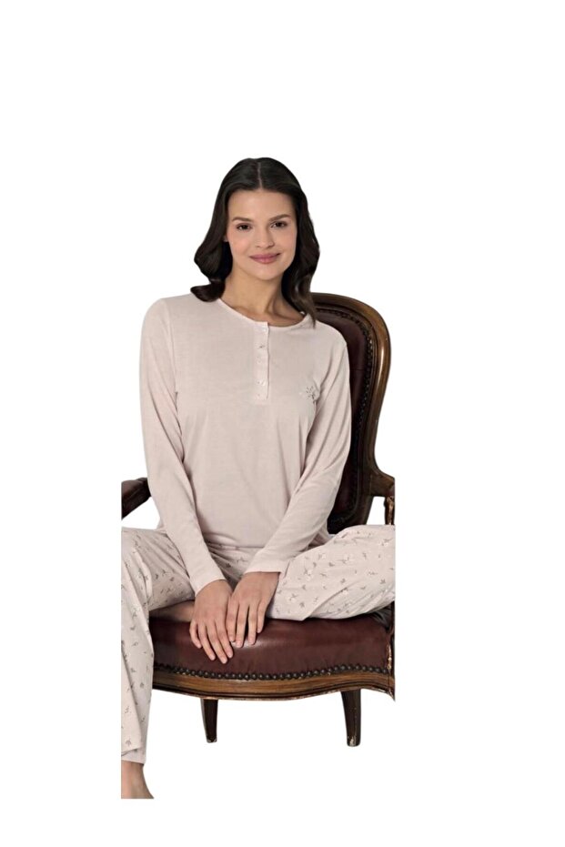 Pijadore Women's Viscose Long Sleeve Pajamas Set 1916