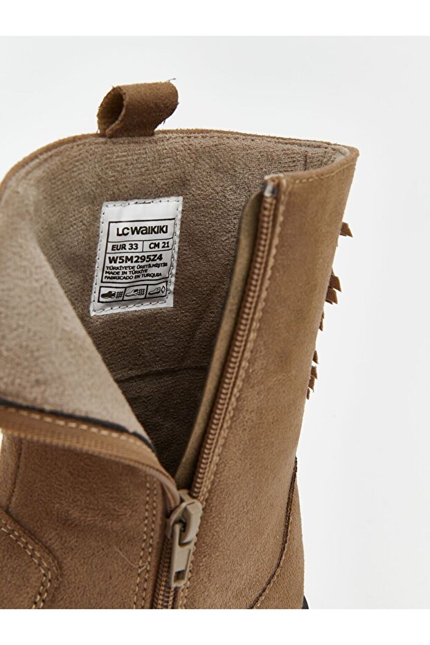 LCW STEPS Süet Görünümlü Kız Çocuk Bot - 6