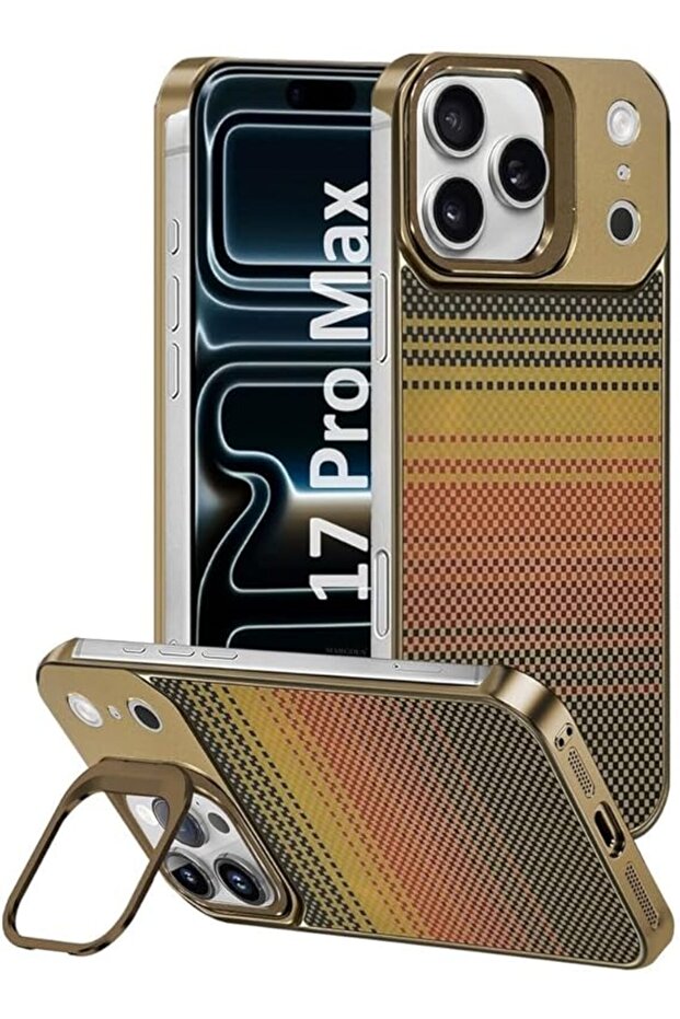 iPhone 17 Pro Case - Magnetic Design, Camera Stand & Screen/Camera Guard (Sunset)