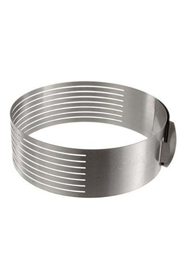 Cake Layer Slicer Ring Silver 24-30cm