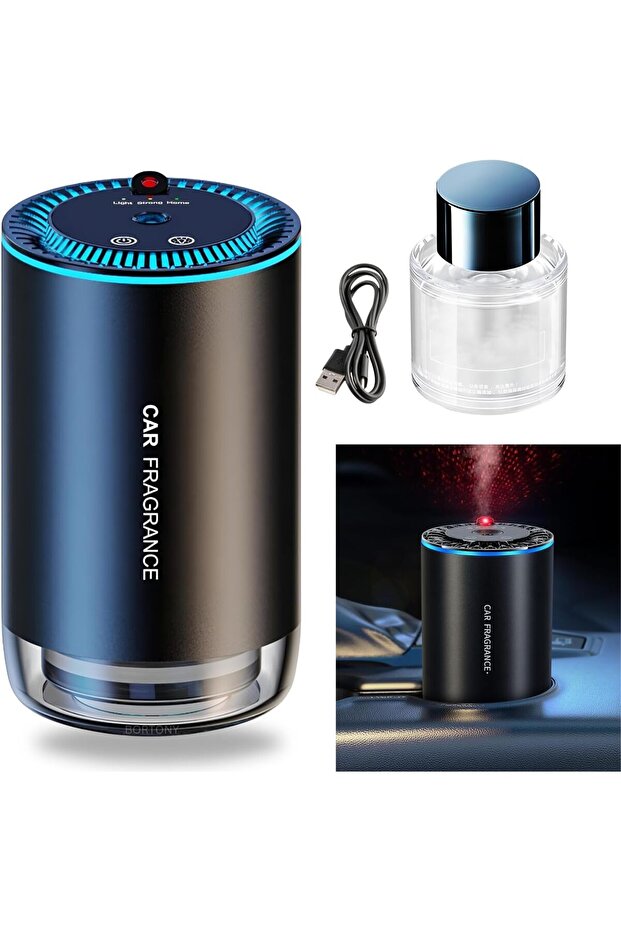 Car Diffuser Humidifier Star Projector 150ml LED Aromatherapy Diffuser - 1