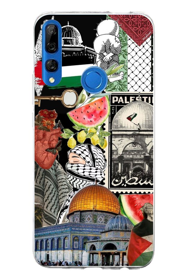 Honor 9X Compatible Palestine Freedom Collage Printed Silicone Case