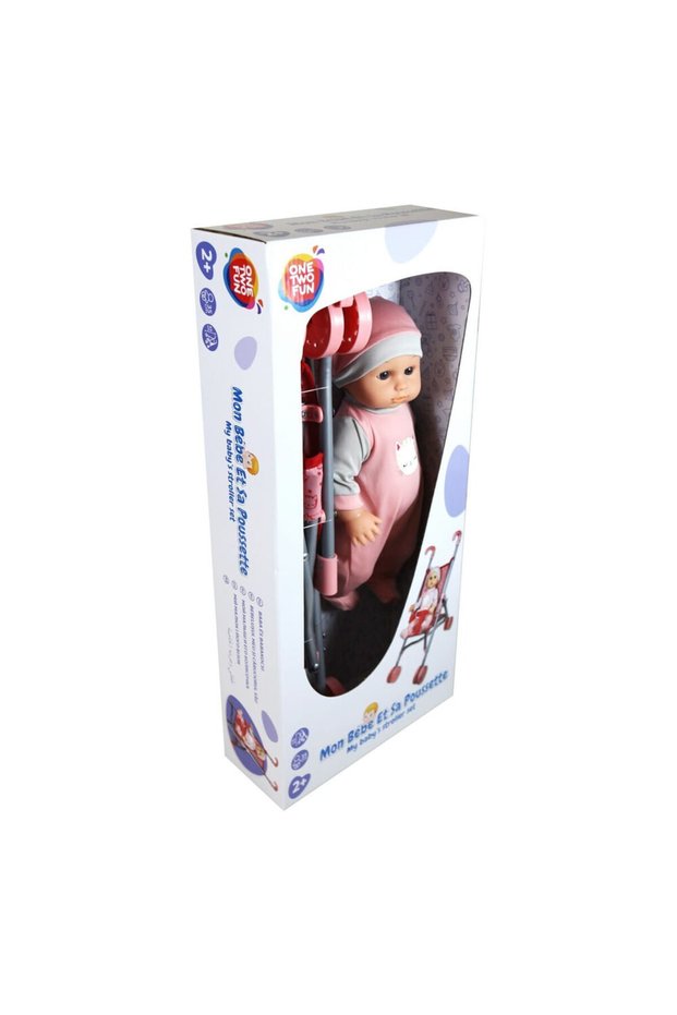 Păpușă bebeluș One Two Fun, 35 cm