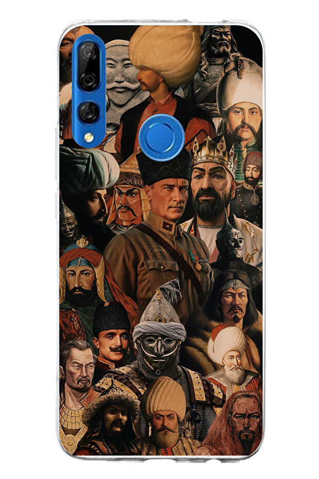 Honor 9X Compatible Turkish Elders Collage Printed Silicone Case - 1