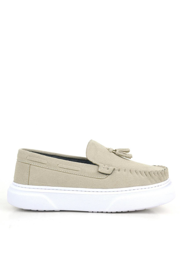 K.750 Thick Sole Loafer Shoes P.F.G.-Beige - 35