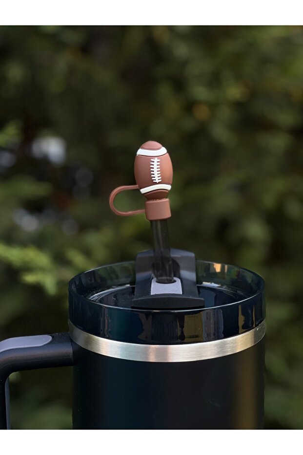 American Football Ball Thermos Compatible Accessory/Ball Straw Protector/Straw Case/Straw Stopper