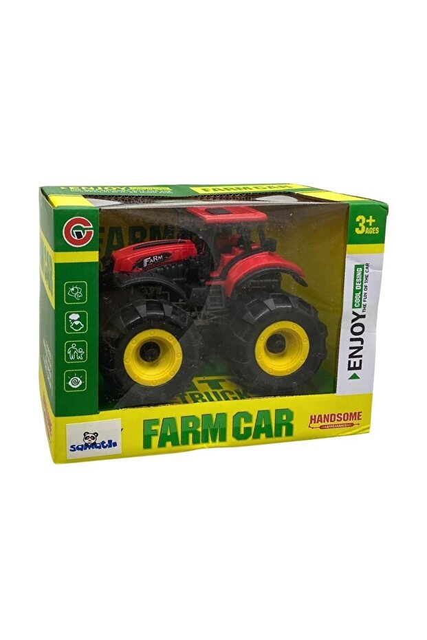 Kırmızı Oyuncak Traktör - 3