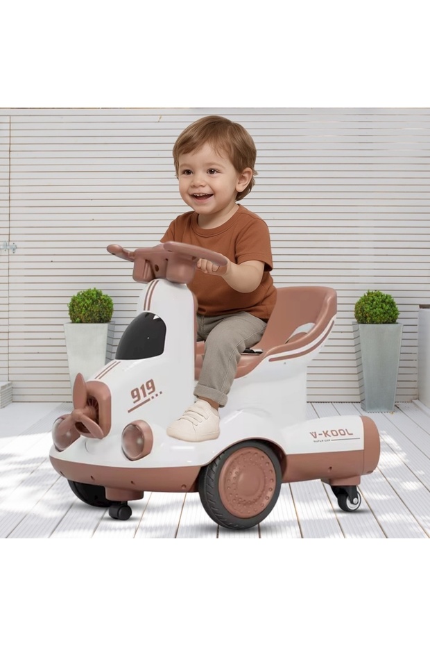 Electric Multi-Functional Scooter for Kids with Music and Lights, 4-Wheel Electric Balance Scooter - 5