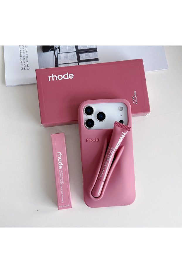 iPhone 17 Air (6.5 Inch) Compatible a Quality Summer Lip Case with Lipstick Compartment Lipstick Case