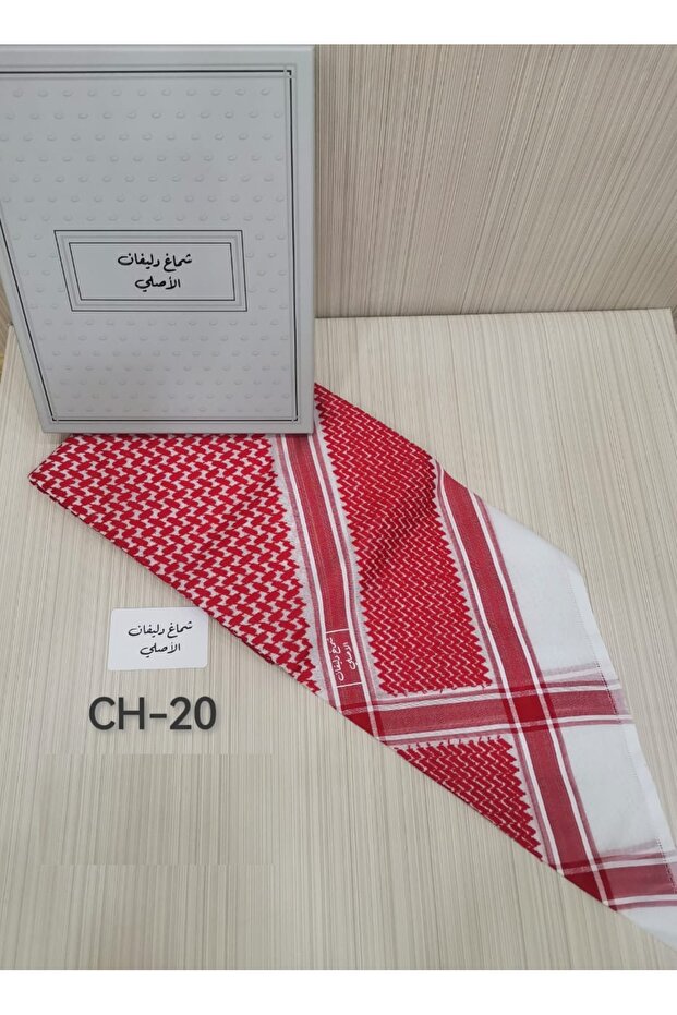 شماغ دليفان رجالي احمر خامة ممتازة