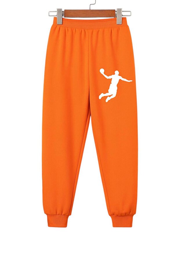 Basketball Player Printed Unisex Children's Trackpants