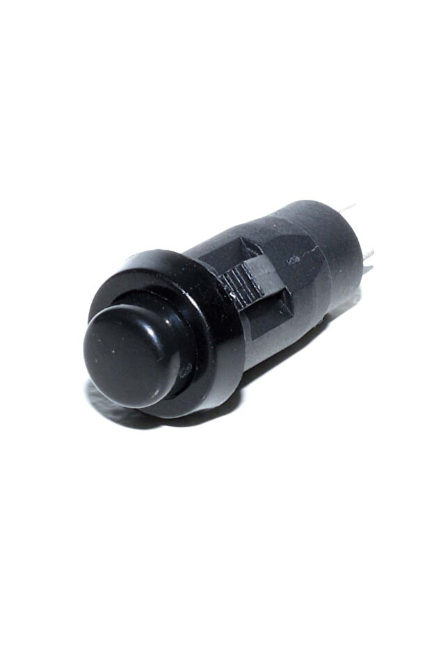 Black Push Button Return 12X32 MM - 1
