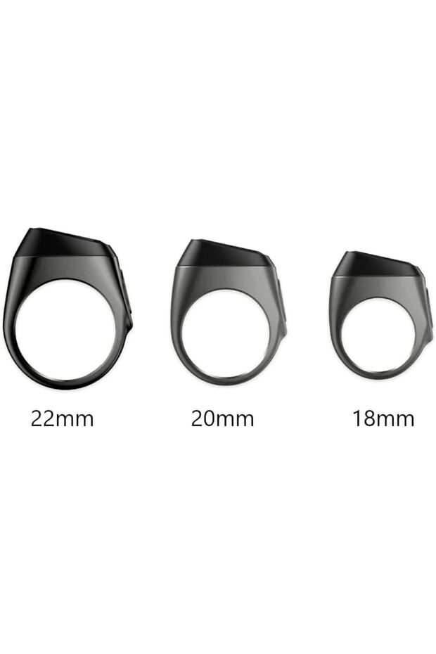 خاتم التسبيح الذكي E01 (أسود رمادي، 20 مم) - 2