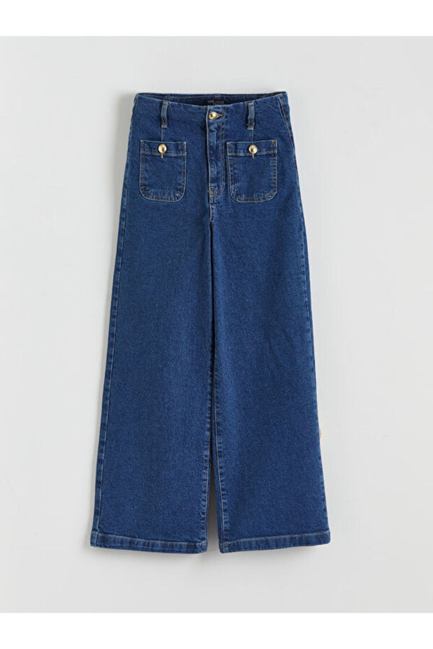 Wideleg Women's Jean Trousers