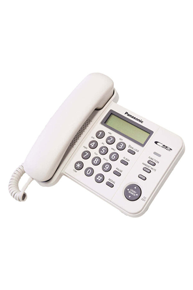 سماعة هاتف أرضي سلكية KX-TS560FX - بيضاء