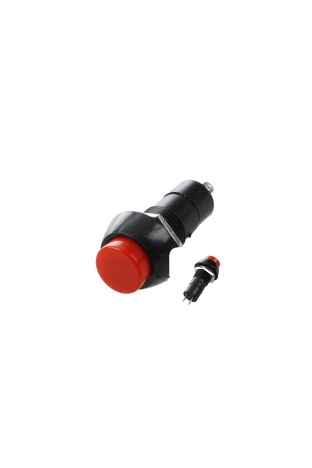 Red Push Switch with Latching 3A - 1