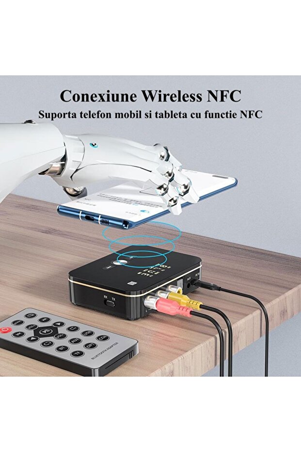 Convertor audio digital inteligent, NFC M8, wireless, Bluetooth 5.0, RX / TX - 9