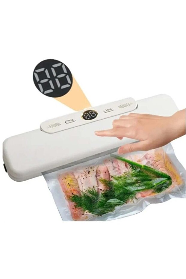 Vacuum Machine With Automatic Shut-Off System For Food Preservation With Built-In Slicer DX1782 - 1