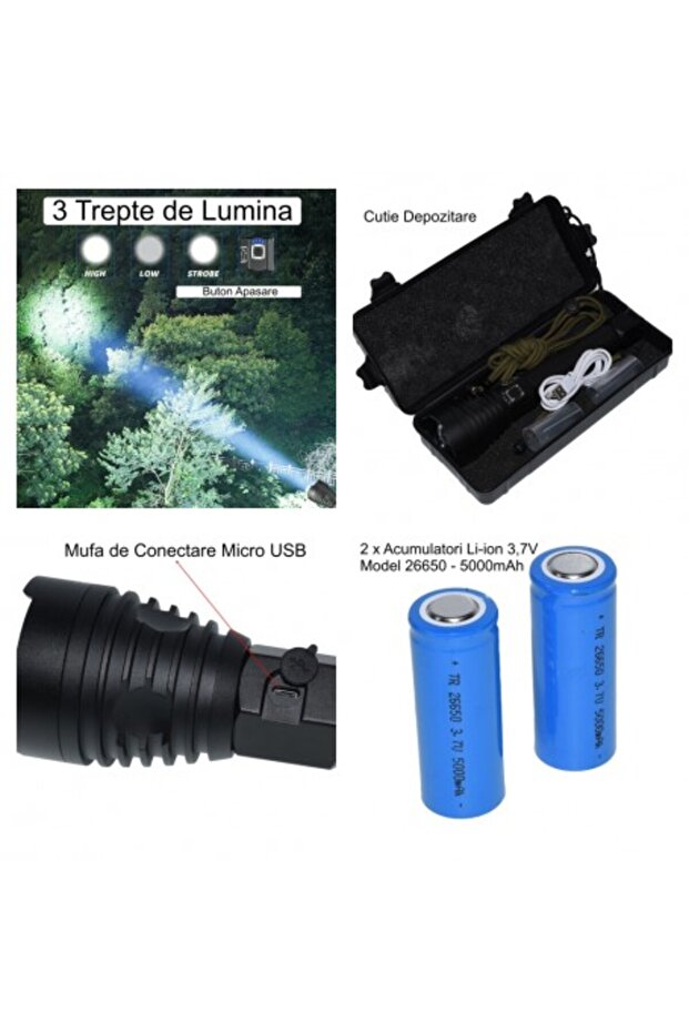 XHP90 Led Professional Flashlight - 2