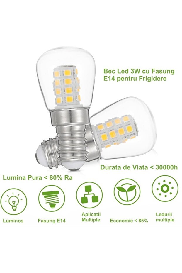 3W / E14 Led Refrigerator Bulb - 5