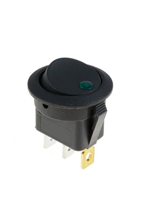 Switch Button ON-OFF Green LED 12V - 1