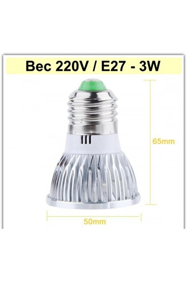 LED bulb, E27, Power 3W, 220V - 4