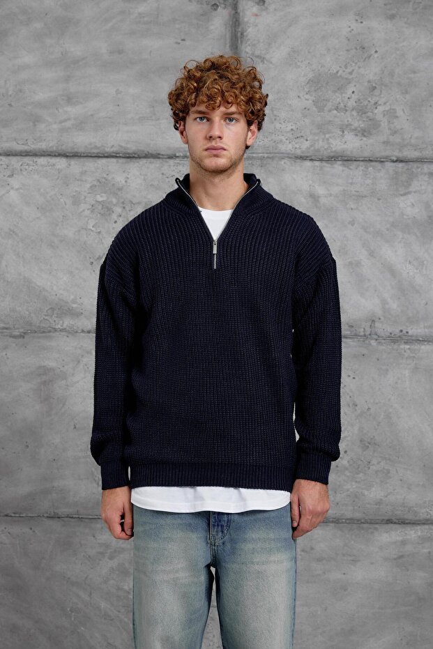 Лациверт MRK YARIM FERMUAR TRİKO - 1