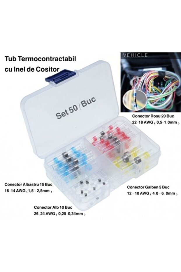 Tin Ring Connectors 50Pcs/Set - 2