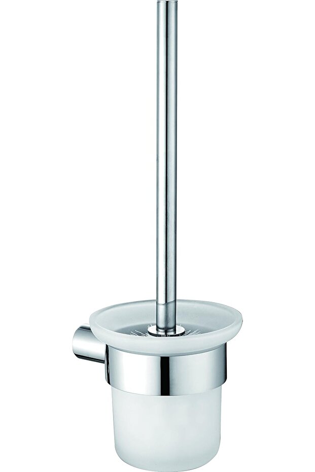 O-Liya Toilet Brush Holder – Premium Brass & Glass Design with Stainless Steel Construction
