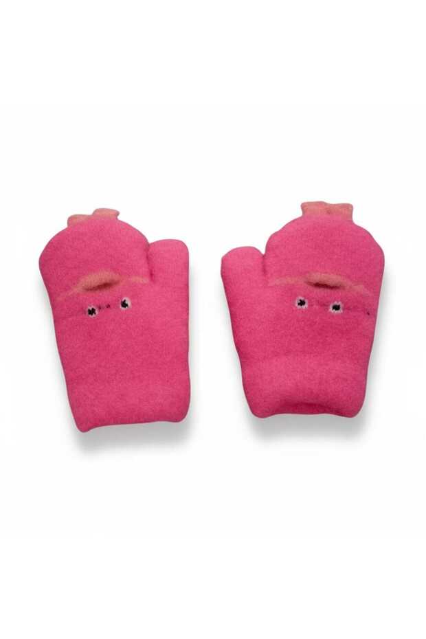 0-18 Ay Kız Çocuk Örme Eldiven - 1