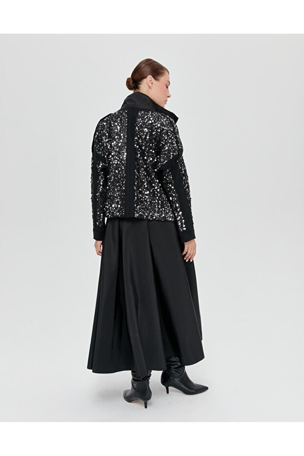 Lunedemode Tasarım Pullu Ceket - 4