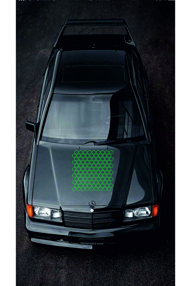 Hexagonal Honeycomb Hollow Pattern 25X25Cm Car-Motorcycle Windshield Sticker Hologram